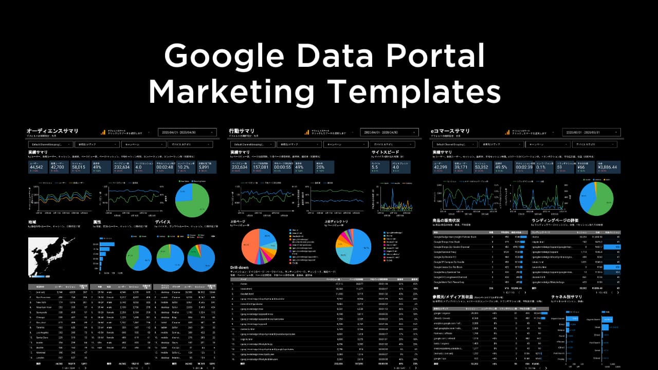 完全保存版 無料で使えるgoogleデータポータルのマーケティングテンプレート