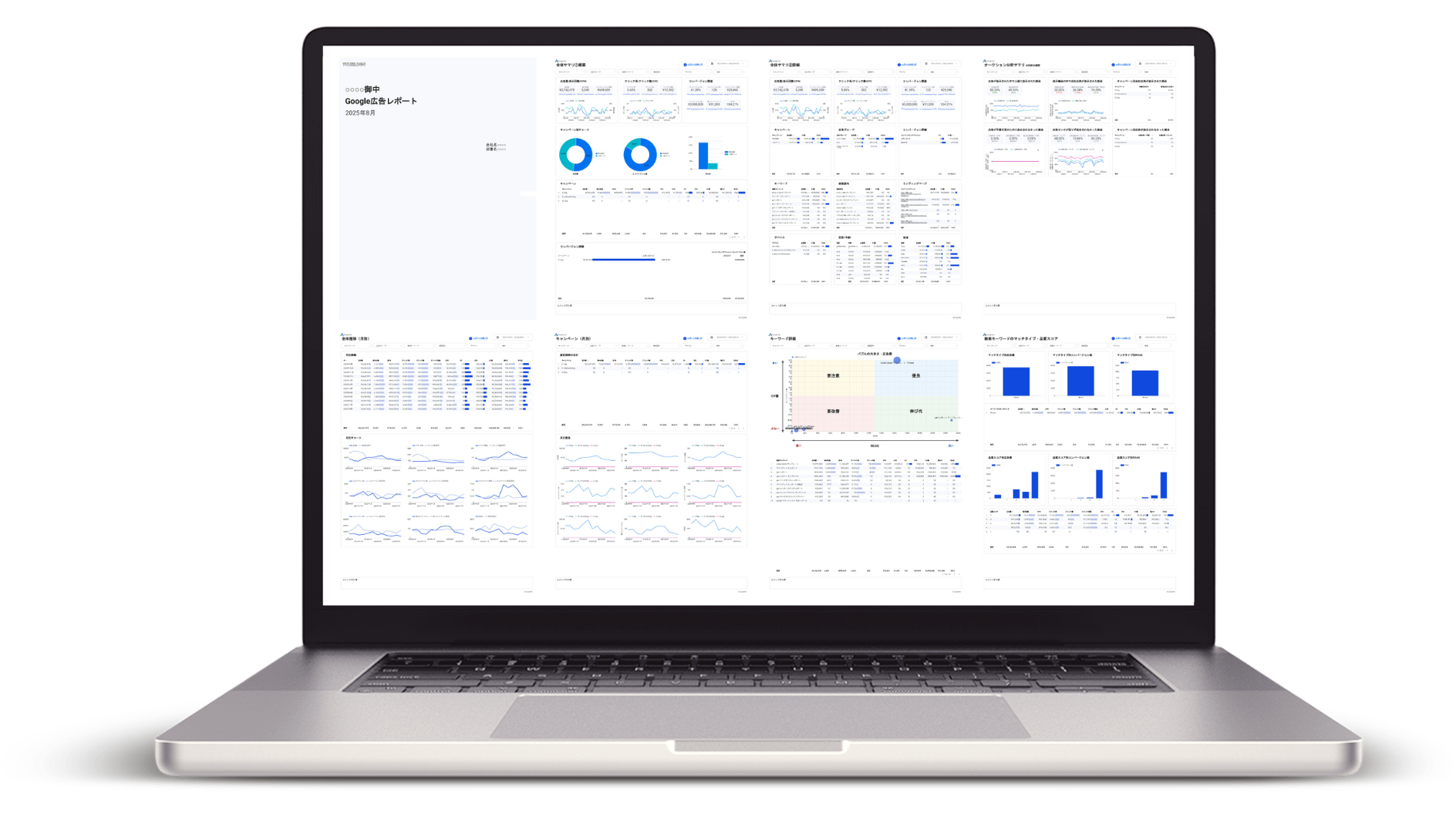ROAS対応版Google広告レポート（縦型） 全体サマリ