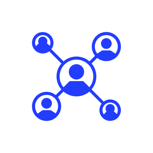 グラフ上昇・信頼向上を表すアイコン